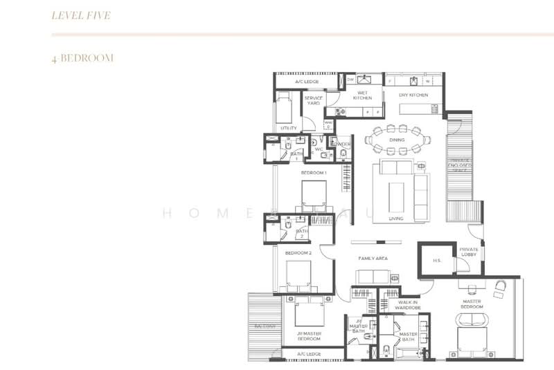 Rare Freehold 4-Bed Exclusive Homes in District 10, , 4 Bedrooms, 2,551 sqft, Condominium For Sale, by Homer Lau, 500154186 - PropertyGuru.com.sg