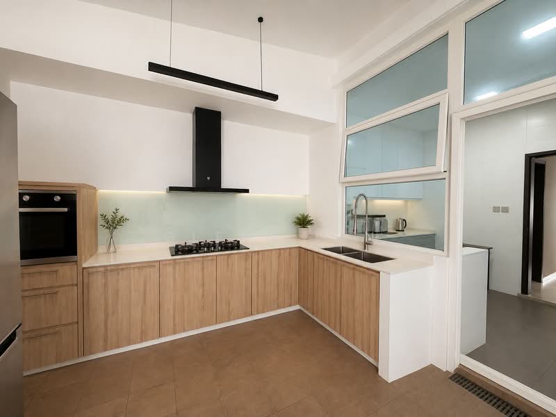 Highland Road, Highland Road, Jansen Road, Kovan Road, Hillside Drive, Glasgow Road, Lowland Road, Parry Avenue, Philips Avenue, 5 Bedrooms, 3,387 sqft, Corner Terrace For Sale, by Glenn Tan, 500154208 - Wet Kitchen - PropertyGuru.com.sg