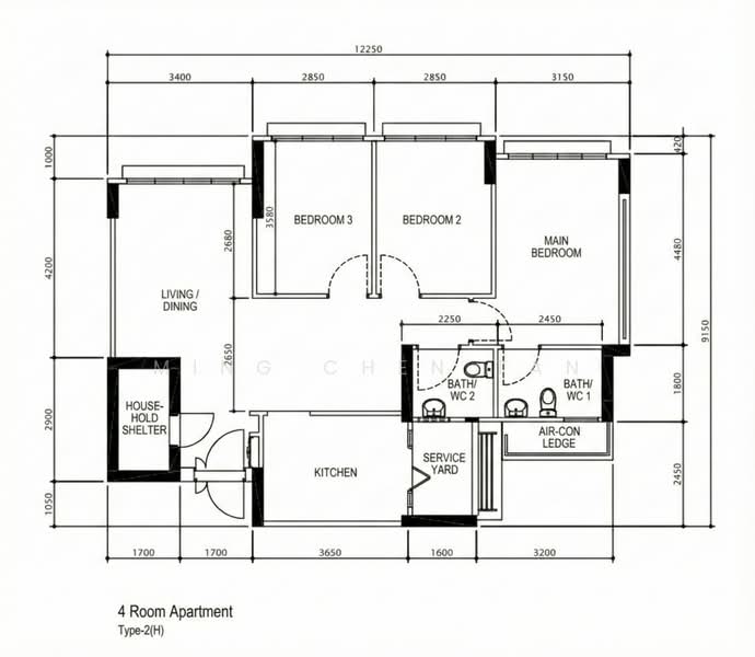17B MacPherson Residency, 17B Circuit Road, 3 Bedrooms, 1,001 sqft, HDB Flat For Sale, by Ming Chen, 500154268 - PropertyGuru.com.sg