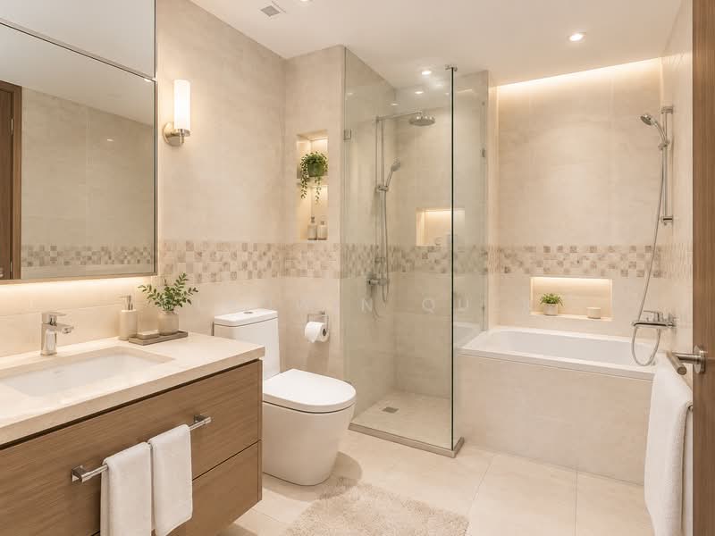 Freehold Cheaper than New Launch, , 5 Bedrooms, 1,572 sqft, Condominium For Sale, by Gladwin Quek, 500154279 - Bathroom - PropertyGuru.com.sg