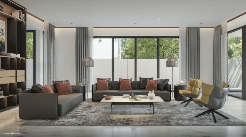 Brand New Luxury Detached Home | Estimated TOP Q3 2026, , 7 Bedrooms, 5,444 sqft, Detached House For Sale, by Christopher Low, 500154285 - Living Room - PropertyGuru.com.sg