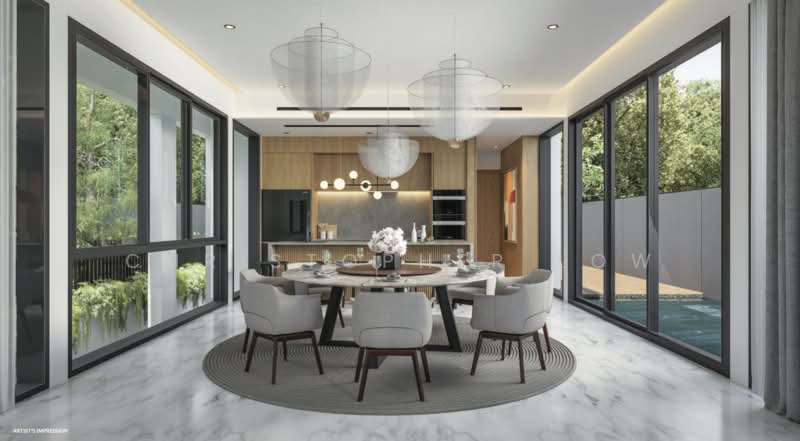 Brand New Luxury Detached Home | Estimated TOP Q3 2026, , 7 Bedrooms, 5,444 sqft, Detached House For Sale, by Christopher Low, 500154285 - Dining Room - PropertyGuru.com.sg