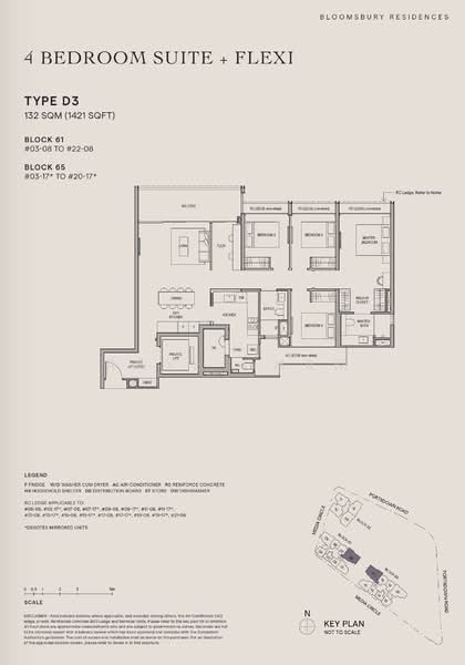 Bloomsbury Residences, 61 Media Circle, 4 Bedrooms, 1,421 sqft, Apartment For Sale, by Raye Cham, 500154361 - PropertyGuru.com.sg