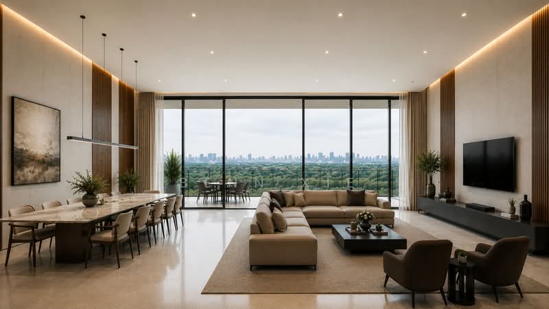 Super Penthouse, Single floor plate, 1km to Henry Park Primary School, , 5 Bedrooms, 2,874 sqft, Condominium For Sale, by Benn Xie, 500154375 - Living Room - PropertyGuru.com.sg