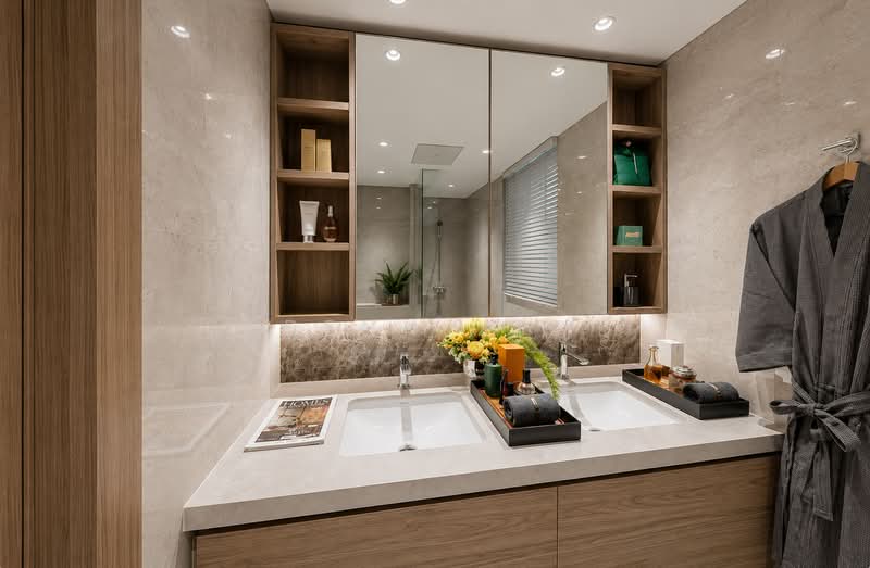 1km to Pei Tong Primary and Clementi Primary, Minutes to MRT, Unblocked view, , 5 Bedrooms, 1,776 sqft, Condominium For Sale, by Benn Xie, 500154420 - Bathroom - PropertyGuru.com.sg