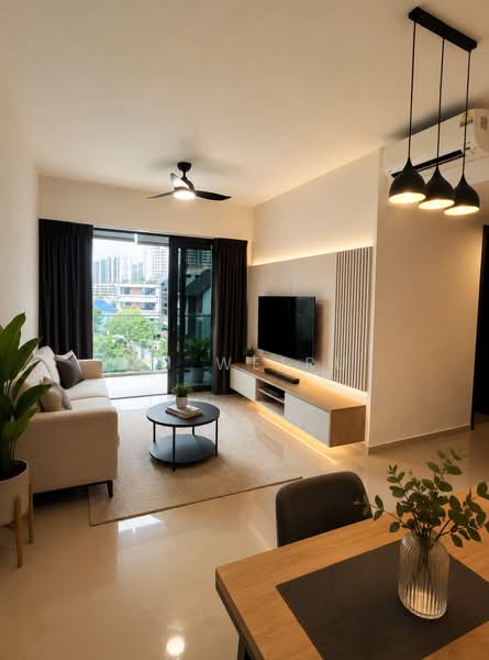 The Gazania, 5 How Sun Drive, 3 Bedrooms, 904 sqft, Condominium For Sale, by Xu Weiru, 500154472 - Living Room - PropertyGuru.com.sg