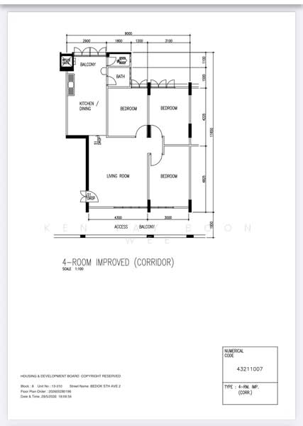 8 Bedok South Avenue 2, 8 Bedok South Avenue 2, 3 Bedrooms, 882 sqft, HDB Flat For Sale, by Ken Tay Boon Wee, 500154479 - PropertyGuru.com.sg