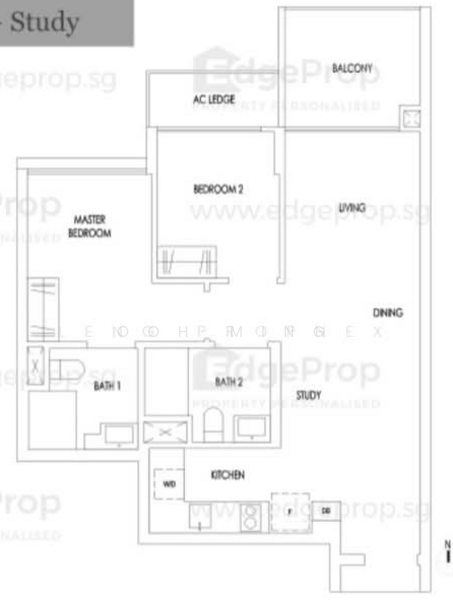 Treasure at Tampines, 57 Tampines Lane, 2 Bedrooms, 678 sqft, Condominium For Sale, by Ooh Ming, 500154482 - PropertyGuru.com.sg