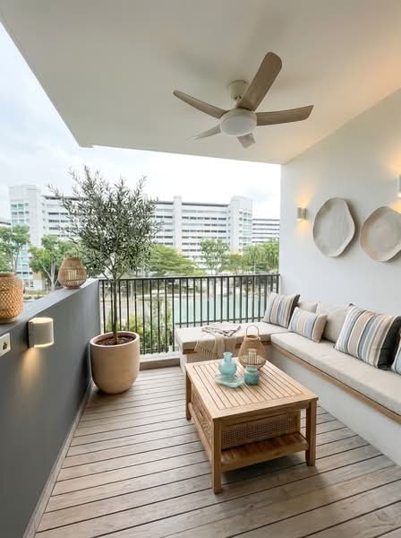 Treasure at Tampines, 57 Tampines Lane, 2 Bedrooms, 678 sqft, Condominium For Sale, by Ooh Ming, 500154482 - Balcony - PropertyGuru.com.sg