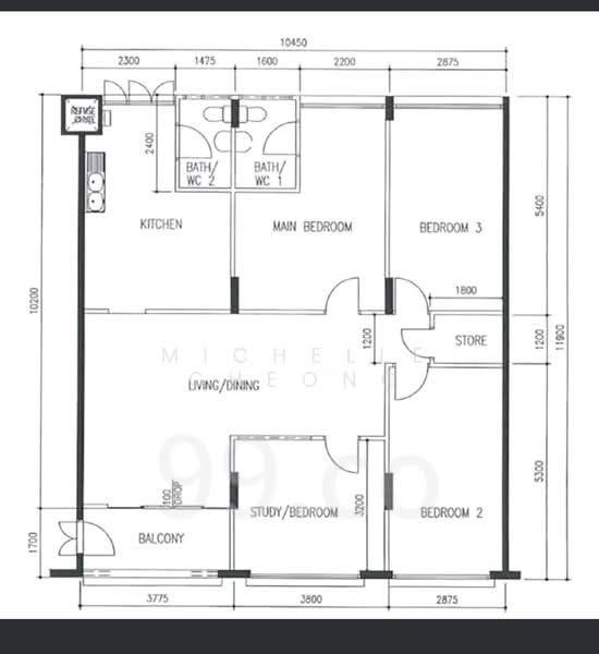 141 Petir Road, 141 Petir Road, 4 Bedrooms, 1,312 sqft, HDB Flat For Sale, by Michelle Cheong, 500154544 - PropertyGuru.com.sg