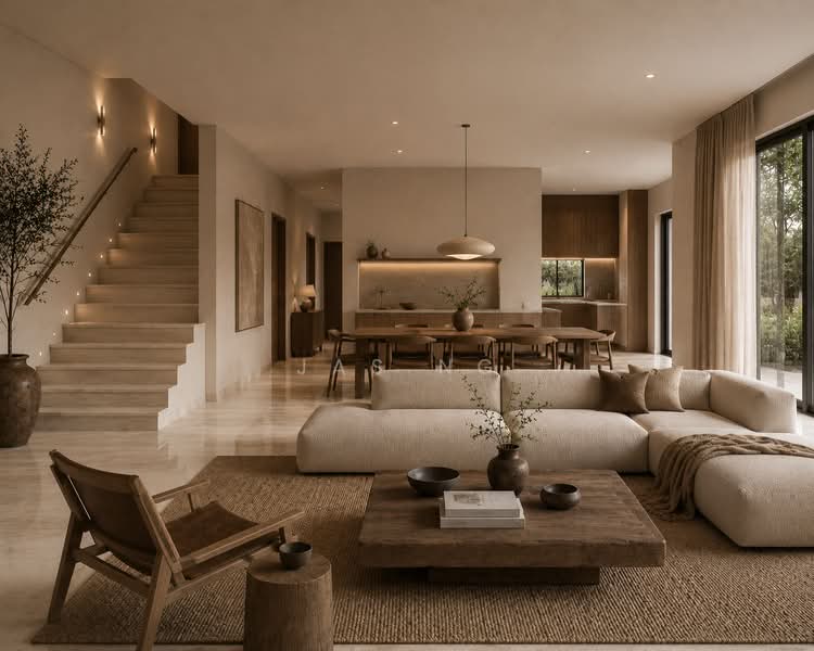 Brand New 999 years Landed at D19, , 6 Bedrooms, 7,341 sqft, Corner Terrace For Sale, by Jas Ng, 500154570 - Living Room - PropertyGuru.com.sg