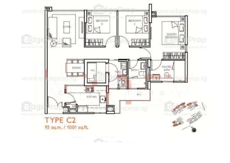 Prive, 31 Punggol Field, 3 Bedrooms, 1,001 sqft, Executive Condominium For Sale, by Celine Tong, 500154601 - PropertyGuru.com.sg