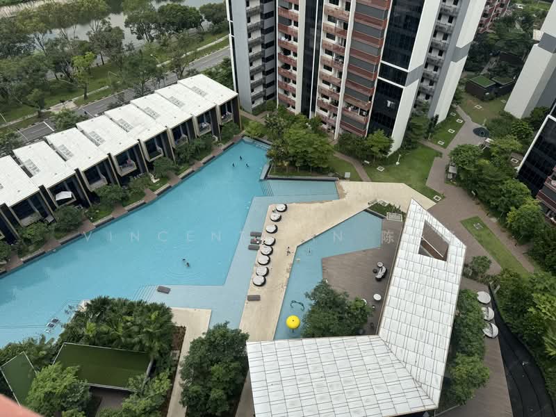 Riverfront Residences, 41 Hougang Avenue 7, 2 Bedrooms, 861 sqft, Condominium For Rent, by Vincent Tan 陈华峰, 500154625 - Pool - PropertyGuru.com.sg