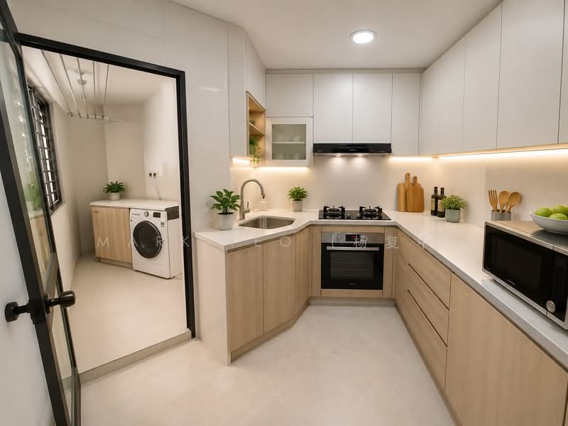 656B Jurong West Street 61, 656B Jurong West Street 61, 4 Bedrooms, 1,431 sqft, HDB Flat For Sale, by Mark Yeo (杨复中), 500154748 - Kitchen Design illustration - PropertyGuru.com.sg