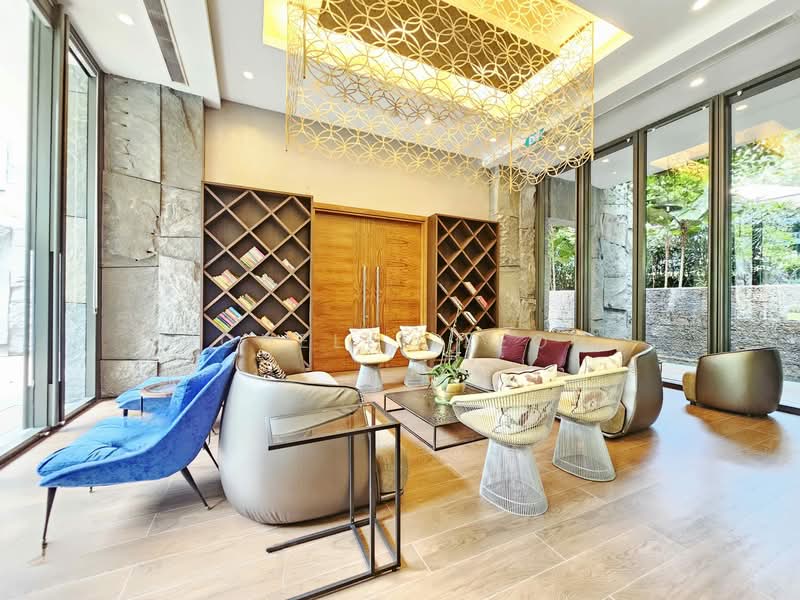 Goodwood Residence, 261 Bukit Timah Road, 3 Bedrooms, 1,119 sqft, Condominium For Rent, by Michelle Leong, 500154822 - Library / Lounge - PropertyGuru.com.sg