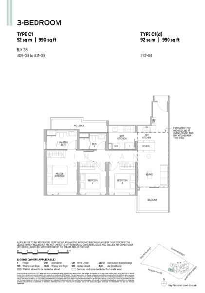 Union Square Residences, 28 Havelock Road,, 3 Bedrooms, 990 sqft, Condominium For Sale, by Rain Yang Xinyu, 500154843 - PropertyGuru.com.sg