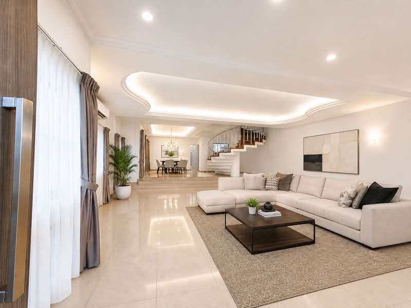 Siglap Bedok Walk Semi-Detached Near MRT, Bedok Walk, Lucky Heights, Jalan Limau Kasturi, 6 Bedrooms, 4,000 sqft, Semi-Detached House For Rent, by Mandy Lim, 500154849 - Living Room - PropertyGuru.com.sg
