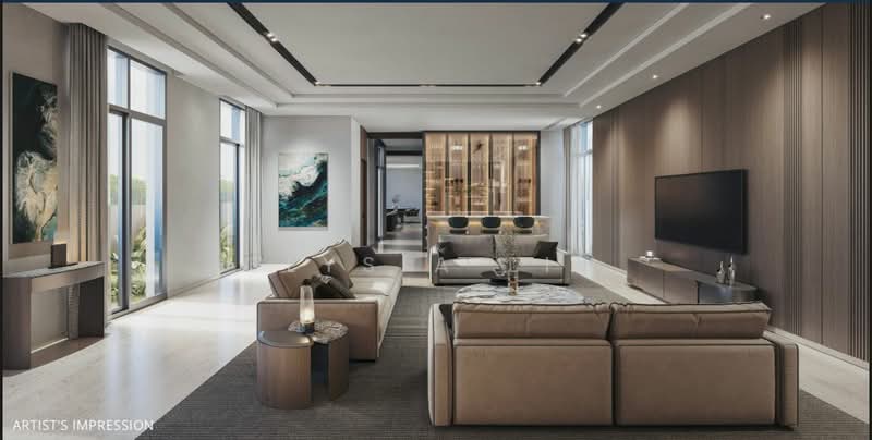 ✨ Brand New Detached at Mount Sinai Estate Near Hollang Village and Henry Park ✨ D10, Mount Sinai Rd, Holland Grove Dr, Grove Lane, Grove Dr, 5 Bedrooms, 12,109 sqft, Detached House For Sale, by Elysia Lim, 500154893 - Living Room - PropertyGuru.com.sg