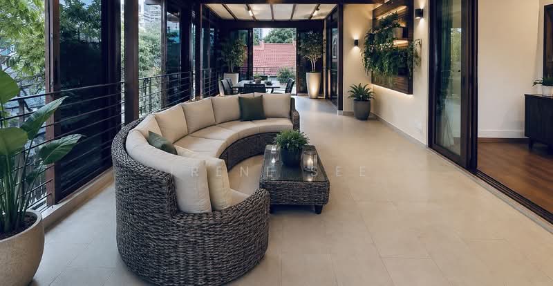 Corner Terrace! Cul de sac! Huge land!, Bunga Rampai, 9 Bedrooms, 5,800 sqft, Corner Terrace For Sale, by Irene See, 500155002 - Balcony - PropertyGuru.com.sg