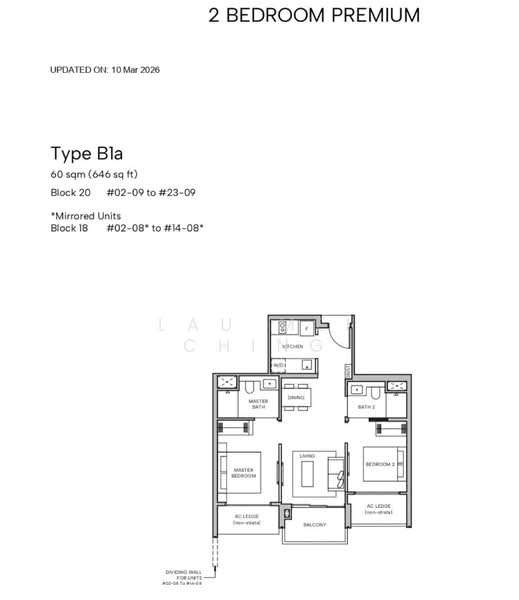Hudson Place Residences, , 2 Bedrooms, 646 sqft, Condominium For Sale, by Lau Mei Ching, 500155015 - PropertyGuru.com.sg