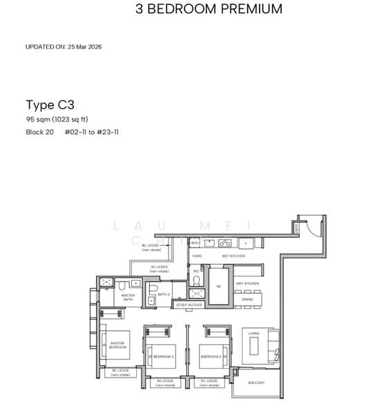 Hudson Place Residences, , 3 Bedrooms, 1,023 sqft, Condominium For Sale, by Lau Mei Ching, 500155020 - PropertyGuru.com.sg