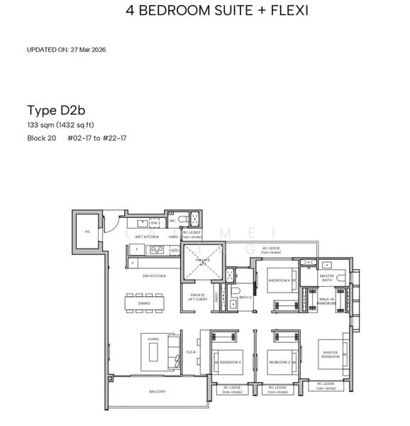 Hudson Place Residences, , 4 Bedrooms, 1,432 sqft, Condominium For Sale, by Lau Mei Ching, 500155027 - PropertyGuru.com.sg