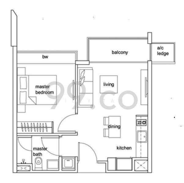 Hundred Trees, 93 West Coast Drive, 1 Bedroom, 484 sqft, Condominium For Rent, by Willy Tan, 500155087 - PropertyGuru.com.sg