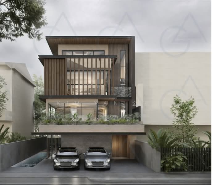 Brand new & Luxury semi-d, -3 levels with lift and swimming pool, walk to My Village & chomp chomp, call 8130 3636 to view, 6 Bedrooms, 7,114 sqft, Semi-Detached House For Sale, by Kim Yan 金燕, 500155105 - Exterior - PropertyGuru.com.sg