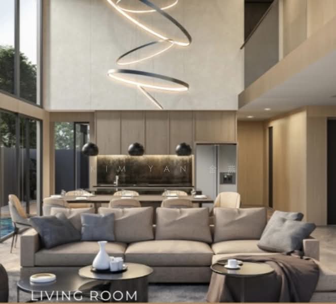 Brand new & Luxury semi-d, -3 levels with lift and swimming pool, walk to My Village & chomp chomp, call 8130 3636 to view, 6 Bedrooms, 7,114 sqft, Semi-Detached House For Sale, by Kim Yan 金燕, 500155105 - Living Room - PropertyGuru.com.sg