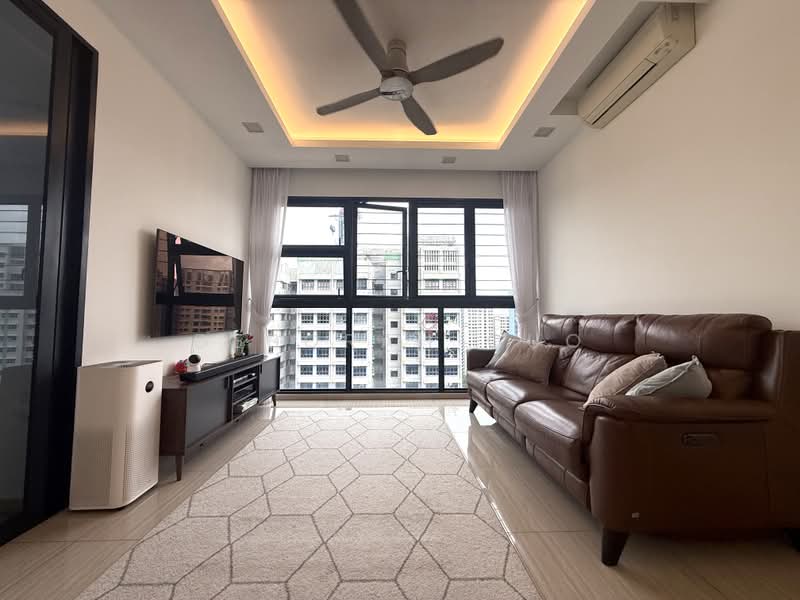 Lush Acres, Sengkang West Way/Fernvale, 4 Bedrooms, 1,346 sqft, Executive Condominium For Sale, by Deborah Guo, 500155121 - Living Room - PropertyGuru.com.sg