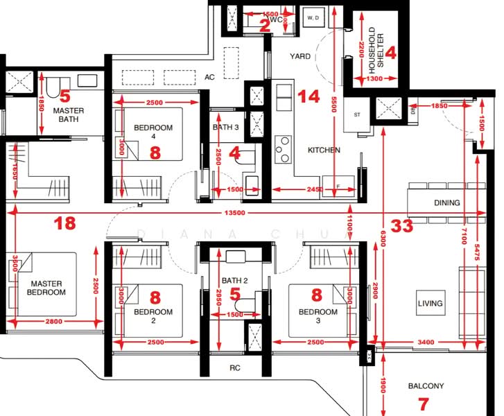 Tengah Garden Residences, Tengah Garden Avenue, 4 Bedrooms, 1,249 sqft, Condominium For Sale, by Diana Chua, 500155257 - PropertyGuru.com.sg