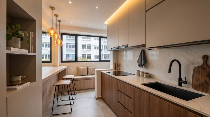 70 Circuit Road, 70 Circuit Road, 2 Bedrooms, 603 sqft, HDB Flat For Sale, by Avis Wong, 500155310 - AI image of kitchen - PropertyGuru.com.sg