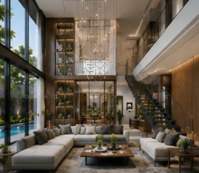❤️Brand New Detached House in Serangoon Garden ❤️, Alnwick Road, Blandford Drive, Chuan Terrace, Cowdray Avenue, Crowhurst Drive, Farleigh Avenue, Jalan Chulek, Ludlow Place, Medway Drive, Penshurst Place, Phillips Avenue, Portchester Avenue, Rosyth Road, Stokesay Drive, and Yio Chu Kang Road., 6 Bedrooms, 10,000 sqft, Detached House For Sale, by Grace LIONG 梁礜從, 500155333 - Living Room - PropertyGuru.com.sg