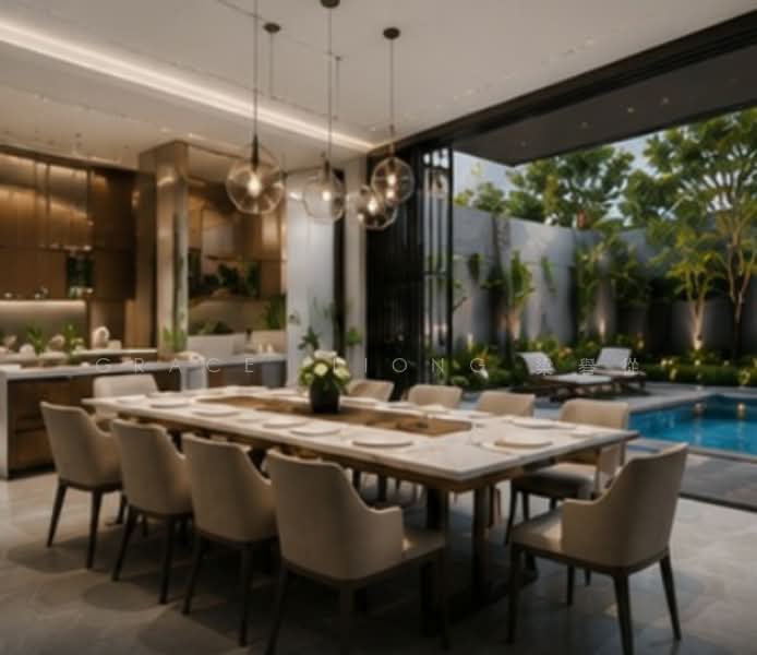 ❤️Brand New Detached House in Serangoon Garden ❤️, Alnwick Road, Blandford Drive, Chuan Terrace, Cowdray Avenue, Crowhurst Drive, Farleigh Avenue, Jalan Chulek, Ludlow Place, Medway Drive, Penshurst Place, Phillips Avenue, Portchester Avenue, Rosyth Road, Stokesay Drive, and Yio Chu Kang Road., 6 Bedrooms, 10,000 sqft, Detached House For Sale, by Grace LIONG 梁礜從, 500155333 - Dining Room - PropertyGuru.com.sg