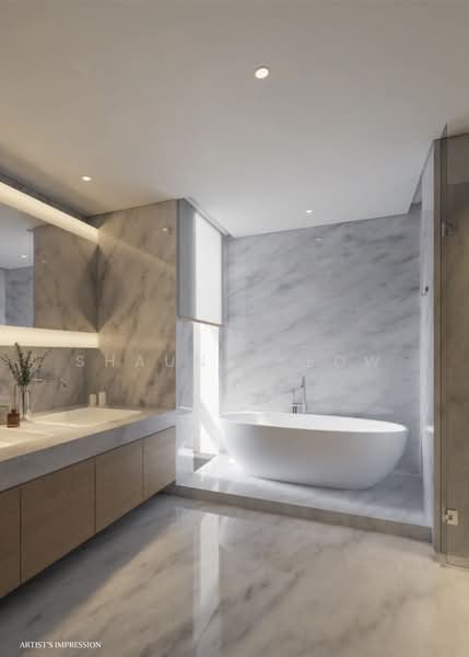 Brand New 2.5 Storey Bungalow With Basement & Pool! ❤️ Walk to Henry Park Primary!, Mount Sinai Road, 7 Bedrooms, 12,240 sqft, Detached House For Sale, by Shauna Seow, 500155348 - Bathroom - PropertyGuru.com.sg