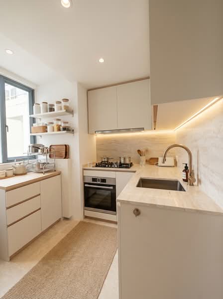 Waterwoods, Punggol Field Walk, 3 Bedrooms, 1,044 sqft, Executive Condominium For Sale, by Ooh Ming, 500155362 - Kitchen - PropertyGuru.com.sg