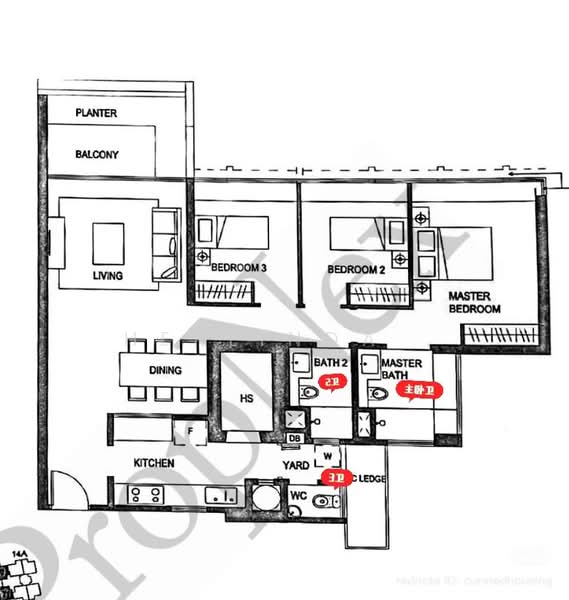 The Minton, 14 Hougang Street 11, 3 Bedrooms, 1,216 sqft, Condominium For Rent, by Herlinda ., 500155412 - PropertyGuru.com.sg