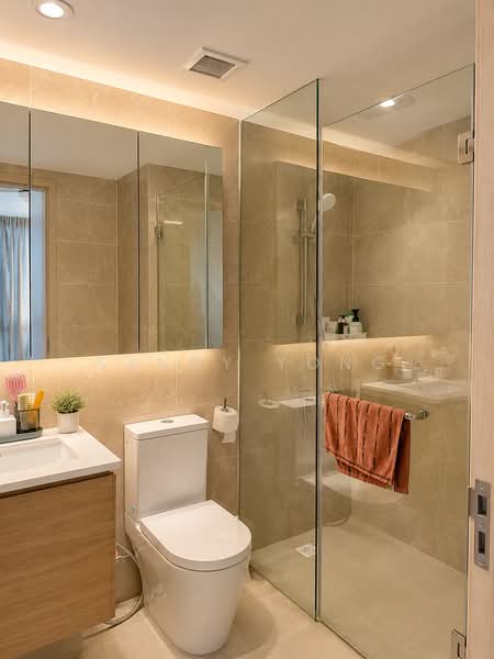 Treasure at Tampines, 57 Tampines Lane, 2 Bedrooms, 657 sqft, Condominium For Rent, by Sandy Yong, 500155489 - Bathroom - PropertyGuru.com.sg