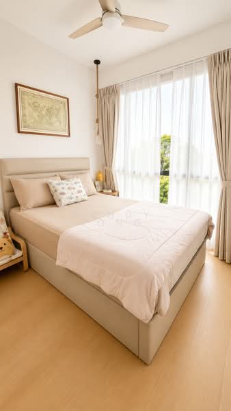 Treasure at Tampines, 57 Tampines Lane, 2 Bedrooms, 657 sqft, Condominium For Rent, by Sandy Yong, 500155489 - Master Bedroom - PropertyGuru.com.sg