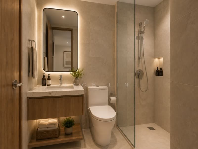 Simsville, 2 Geylang East Avenue 2, 3 Bedrooms, 1,249 sqft, Condominium For Sale, by Zach Lin, 500155491 - Bathroom - PropertyGuru.com.sg