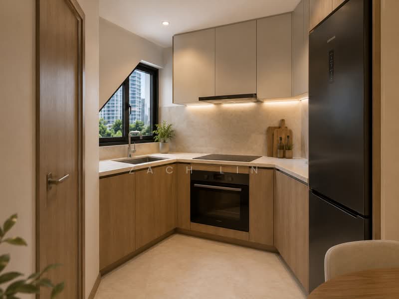 Simsville, 2 Geylang East Avenue 2, 3 Bedrooms, 1,249 sqft, Condominium For Sale, by Zach Lin, 500155491 - Kitchen - PropertyGuru.com.sg
