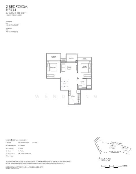 River Modern, River Galley Green, 2 Bedrooms, 538 sqft, Condominium For Sale, by Wendy Ng, 500155498 - B1 - PropertyGuru.com.sg