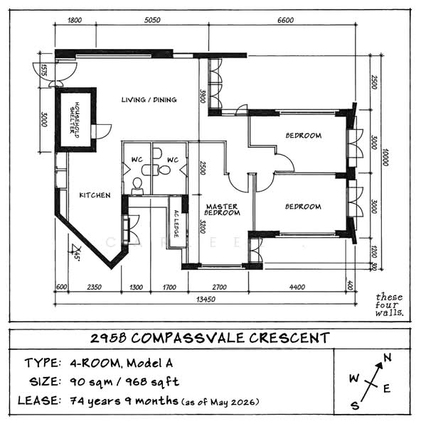 295B Compassvale Crescent, 295B Compassvale Crescent, 3 Bedrooms, 968 sqft, HDB Flat For Sale, by Carleel ., 500155500 - PropertyGuru.com.sg
