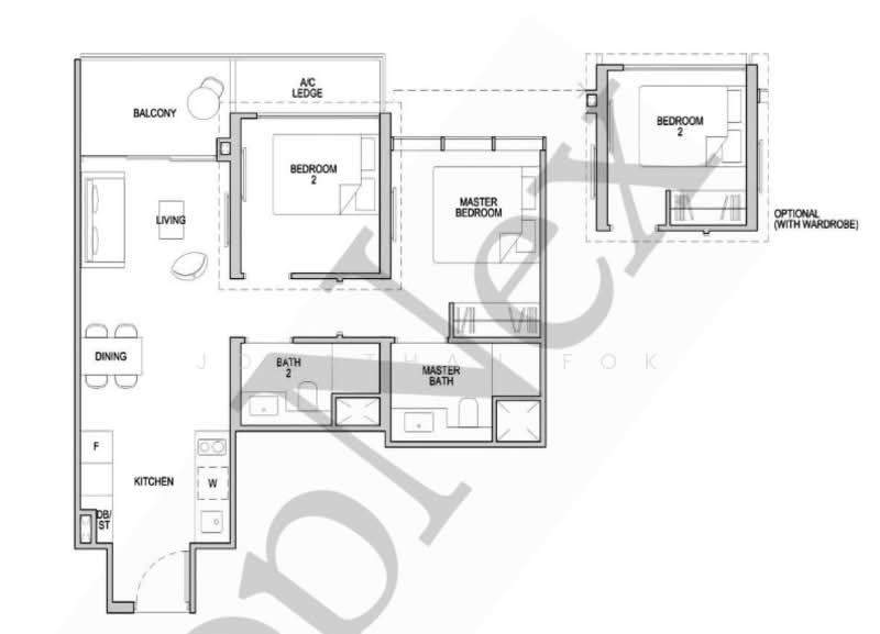 Kopar At Newton, 4 Makeway Avenue, 2 Bedrooms, 689 sqft, Condominium For Sale, by Jonathan Fok, 500155601 - PropertyGuru.com.sg