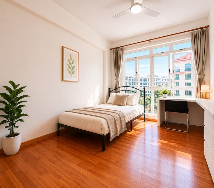 Estella Gardens, 29 Flora Road, 3 Bedrooms, 1,259 sqft, Condominium For Rent, by June Ling, 500155850 - Bedroom - PropertyGuru.com.sg