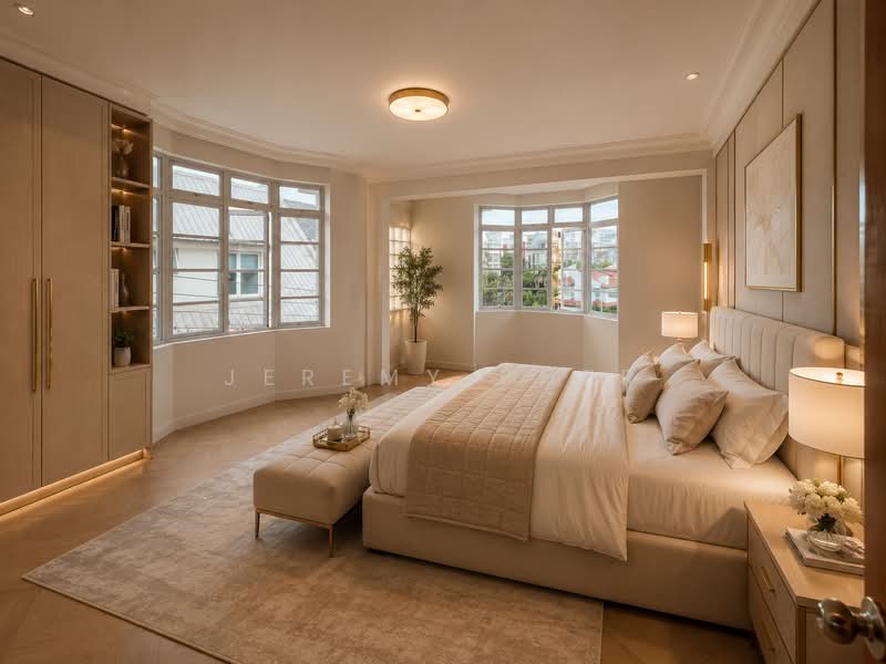 Serangoon Garden Estate Detached House, Chiselhurst Grove, Carisbrooke Grove, Colchester Grove, Serangoon Garden Way,, 6 Bedrooms, 3,400 sqft, Detached House For Rent, by Jeremy Pher, 500155853 - Bedroom-AI Virtual Staged - PropertyGuru.com.sg
