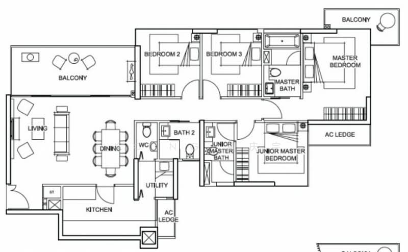 Foresque Residences, 109 Petir Road, 4 Bedrooms, 1,421 sqft, Condominium For Sale, by KC Ng 黄庆宗, 500155876 - PropertyGuru.com.sg