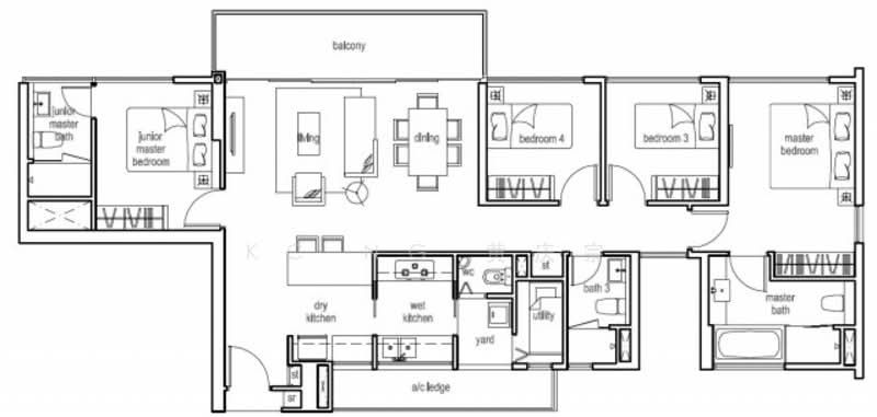 Tree House, 68 Chestnut Avenue, 4 Bedrooms, 1,410 sqft, Condominium For Sale, by KC Ng 黄庆宗, 500155895 - PropertyGuru.com.sg