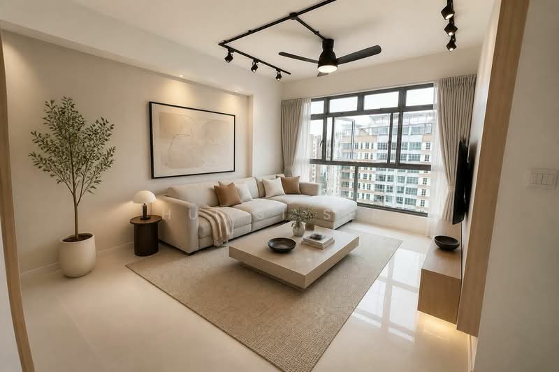 683A Edgedale Plains, 683A Edgedale Plains, 3 Bedrooms, 1,001 sqft, HDB Flat For Sale, by Hui Si Ser, 500155906 - Living Room - PropertyGuru.com.sg