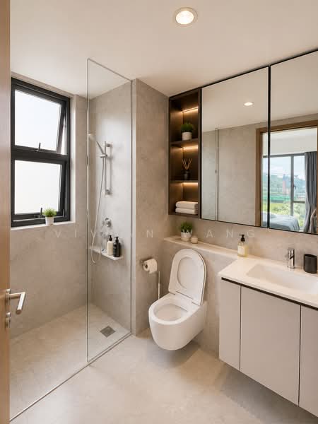 Verdale, 12 De Souza Avenue, 2 Bedrooms, 732 sqft, Condominium For Rent, by Vivian Wang, 500155989 - Bathroom - PropertyGuru.com.sg